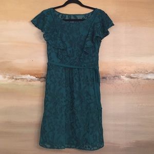 Flutter Sleeve Cocktail Dress with pockets